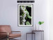 Poster Lilac Detail - botanical composition with white flowers and leaves on black 121885 additionalThumb 4
