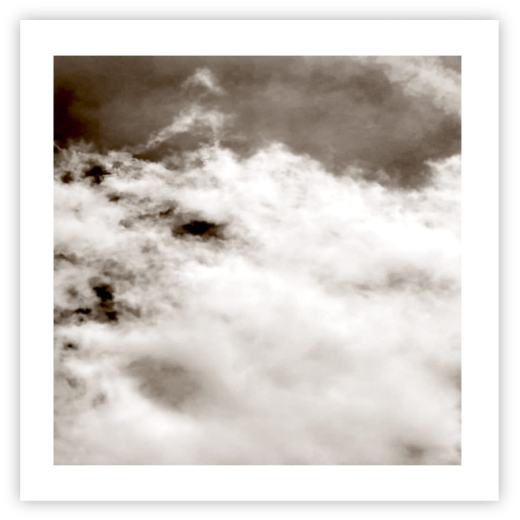 Poster Fleeting Moments - black and white sky landscape overlooking clouds 122685 additionalImage 19