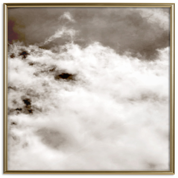 Poster Fleeting Moments - black and white sky landscape overlooking clouds 122685 additionalImage 20
