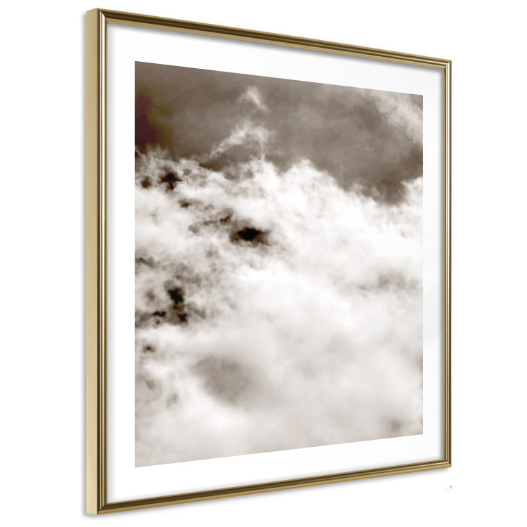 Poster Fleeting Moments - black and white sky landscape overlooking clouds 122685 additionalImage 5