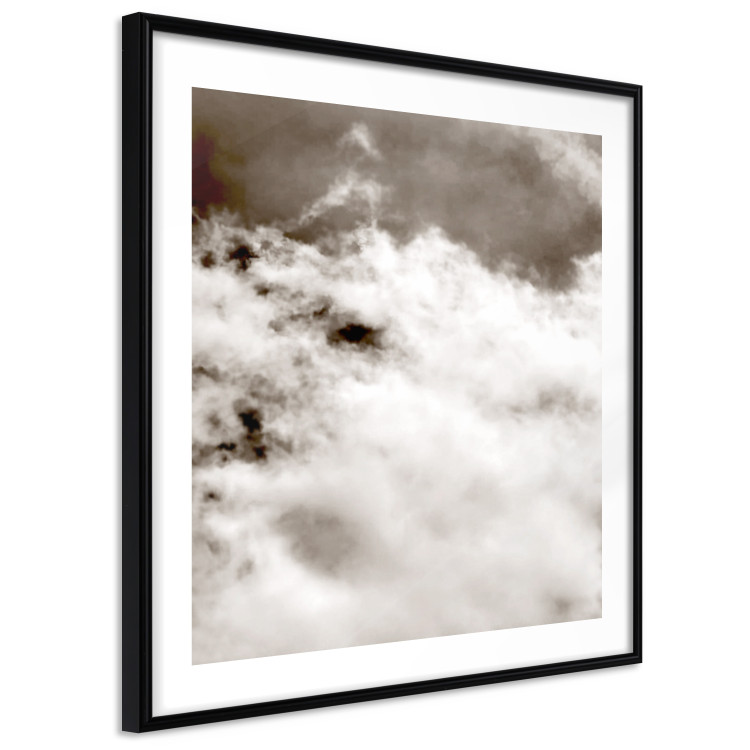 Poster Fleeting Moments - black and white sky landscape overlooking clouds 122685 additionalImage 10