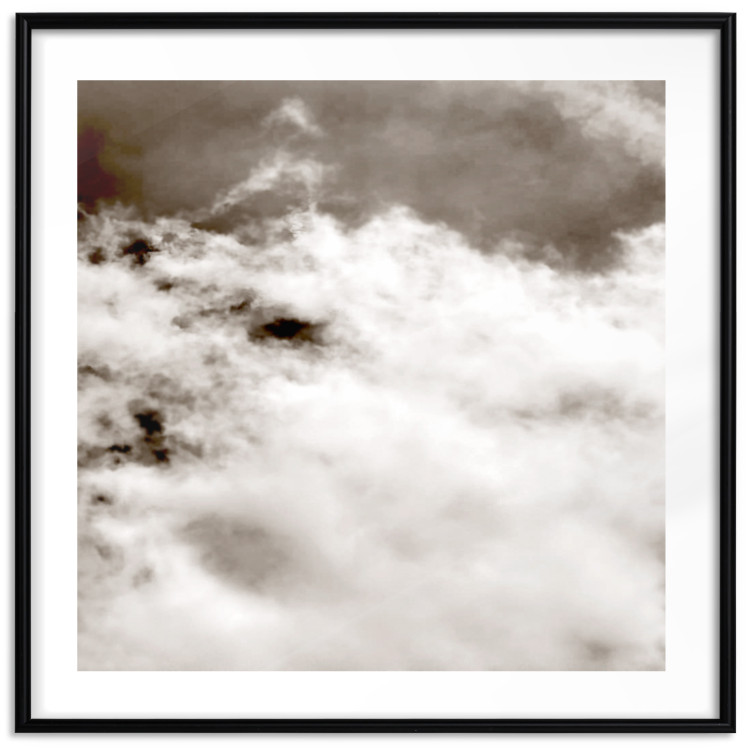 Poster Fleeting Moments - black and white sky landscape overlooking clouds 122685 additionalImage 15