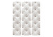 Folding Screen White Elegance - white quilted leather texture in shining diamonds 123285 additionalThumb 3