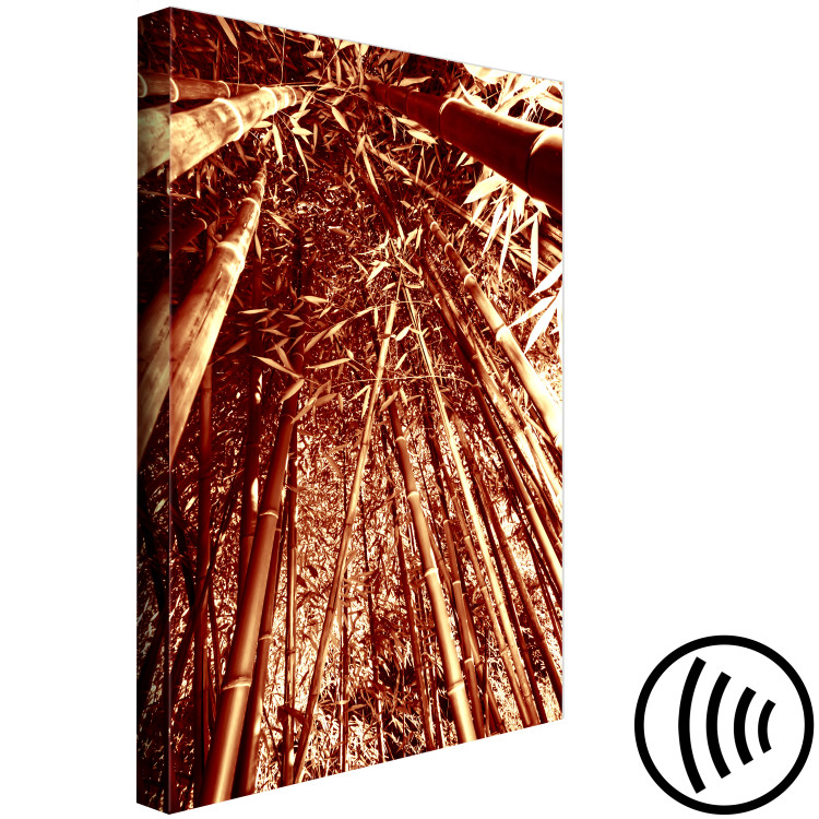 Canvas Print Bamboo forest in sepia - exotic nature photography with trees 123885 additionalImage 6