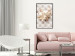 Poster Diamond Lilies - lily flower against white texture with crystals 124485 additionalThumb 5