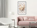 Poster Diamond Lilies - lily flower against white texture with crystals 124485 additionalThumb 6