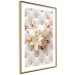 Poster Diamond Lilies - lily flower against white texture with crystals 124485 additionalThumb 8