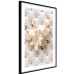 Poster Diamond Lilies - lily flower against white texture with crystals 124485 additionalThumb 13
