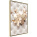 Poster Diamond Lilies - lily flower against white texture with crystals 124485 additionalThumb 14