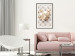 Poster Diamond Lilies - lily flower against white texture with crystals 124485 additionalThumb 22