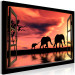 Large canvas print Evening Elephant Walk [Large Format] 125585 additionalThumb 2