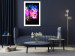 Wall Poster Rainbow Mane - colorful and abstract tiger head on a black background 126885 additionalThumb 3
