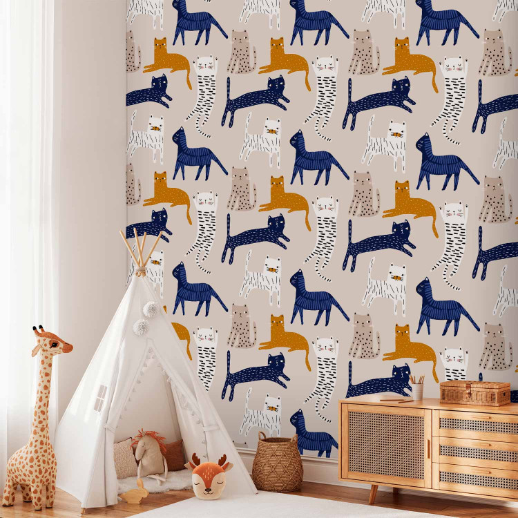 Modern Wallpaper Lively Cats 126985 additionalImage 9