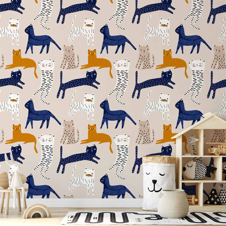 Modern Wallpaper Lively Cats 126985 additionalImage 10