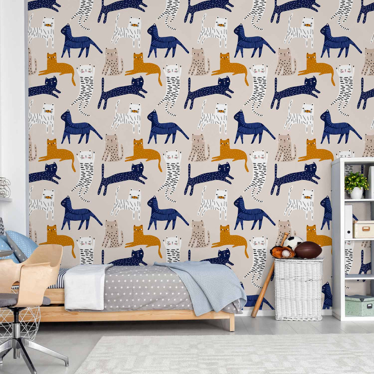 Modern Wallpaper Lively Cats 126985 additionalImage 8