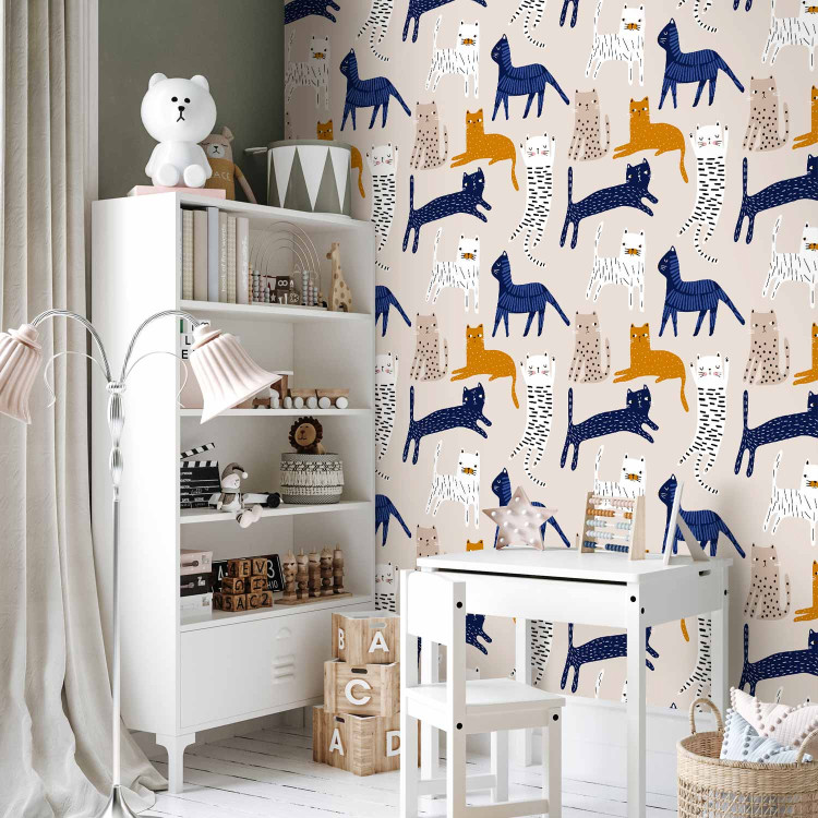 Modern Wallpaper Lively Cats 126985 additionalImage 4