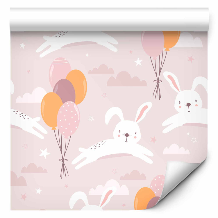Modern Wallpaper Rabbit and Balloons 127185 additionalImage 1
