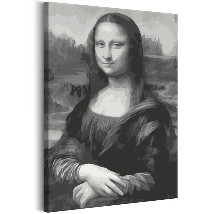 Paint by Number Kit Black and White Mona Lisa 127485 additionalImage 4