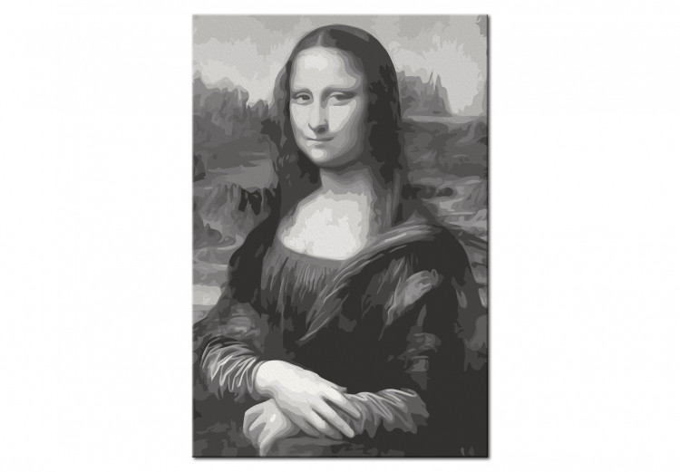 Paint by Number Kit Black and White Mona Lisa 127485 additionalImage 6