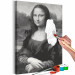 Paint by Number Kit Black and White Mona Lisa 127485 additionalThumb 3