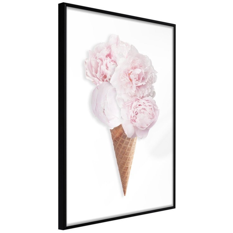 Poster Taste of Flowers - abstract ice cream made of flowers on white background 128085 additionalImage 11