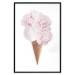 Poster Taste of Flowers - abstract ice cream made of flowers on white background 128085 additionalThumb 16