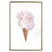 Poster Taste of Flowers - abstract ice cream made of flowers on white background 128085 additionalThumb 16