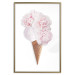 Poster Taste of Flowers - abstract ice cream made of flowers on white background 128085 additionalThumb 21