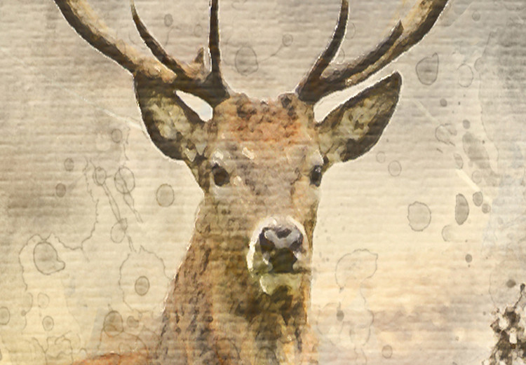 Large canvas print Watercolour Deer [Large Format] 128685 additionalImage 4