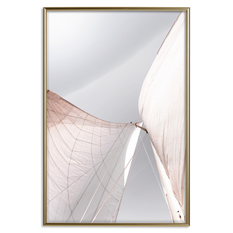 Wall Poster Sunny Sail - bright maritime composition with sailboat mast 129485 additionalImage 21