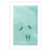 Wall Poster Seagreen Sky - abstract birds against light sky and clouds 129585 additionalThumb 19