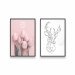Poster gallery A deer and a tulip 129685 additionalThumb 1