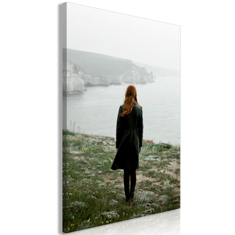 Canvas Art Print What Now? (1-piece) Vertical - landscape of a woman against scenery 130285 additionalImage 2