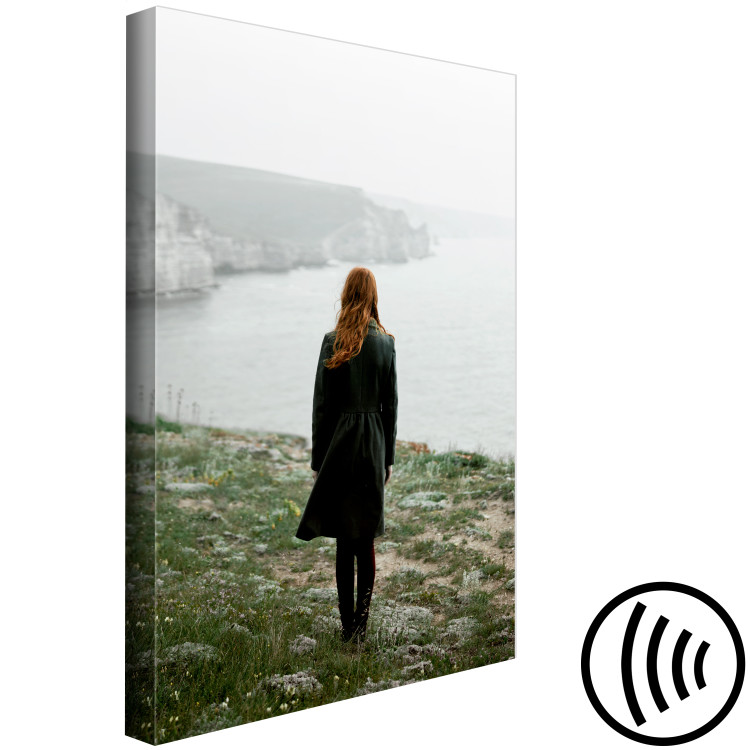 Canvas Art Print What Now? (1-piece) Vertical - landscape of a woman against scenery 130285 additionalImage 6