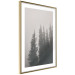Wall Poster Scent of Forest Mist - gray landscape of misty spruce trees 130385 additionalThumb 11