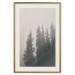 Wall Poster Scent of Forest Mist - gray landscape of misty spruce trees 130385 additionalThumb 20