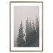 Wall Poster Scent of Forest Mist - gray landscape of misty spruce trees 130385 additionalThumb 16
