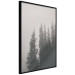Wall Poster Scent of Forest Mist - gray landscape of misty spruce trees 130385 additionalThumb 2
