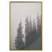 Wall Poster Scent of Forest Mist - gray landscape of misty spruce trees 130385 additionalThumb 21