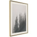 Wall Poster Scent of Forest Mist - gray landscape of misty spruce trees 130385 additionalThumb 14