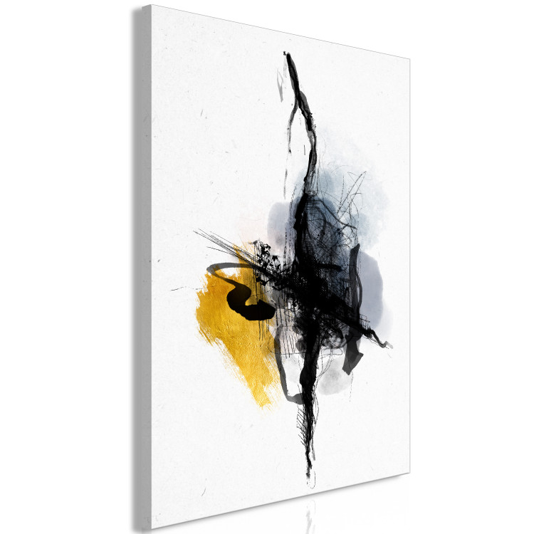 Canvas Turbulent Stream (1-piece) Vertical - artistic abstraction 131685 additionalImage 2