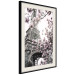 Poster Magnolias in the Sun of Paris - pink flowers against the gray backdrop of the Eiffel Tower 132285 additionalThumb 2