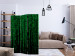 Room Divider Digital Rain (3-piece) - green abstraction on solid background 133285 additionalThumb 4