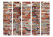 Room Divider Urban Brick II - texture of orange bricks resembling a wall 133585 additionalThumb 3