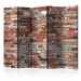 Room Divider Urban Brick II - texture of orange bricks resembling a wall 133585
