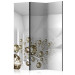 Room Separator Diamond Corridor - illusion of golden diamonds in white room 133685