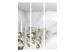 Room Separator Diamond Corridor - illusion of golden diamonds in white room 133685 additionalThumb 3