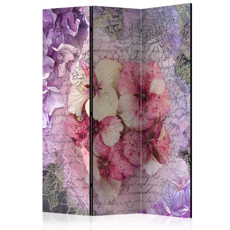 Folding Screen Memory - flowers in a colorful composition on a retro-themed background 133885