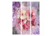 Folding Screen Memory - flowers in a colorful composition on a retro-themed background 133885 additionalThumb 3