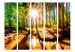 Room Separator Enchanted Forest II - river landscape amidst forest trees in sunlight 134085 additionalThumb 3